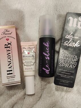DUO Urban Decay de-slick Oil Control Setting Spray & TOO Faced Hangover Primer